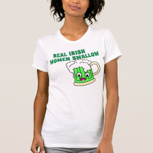 実質のアイルランドの女性のつばめ Tシャツ