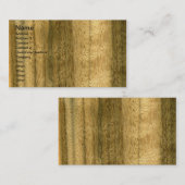 実質のオーストラリアのクルミのベニヤのWoodgrain 名刺 (正面/裏面)
