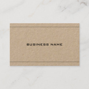 実質のクラフト紙Creative Professional Company 名刺