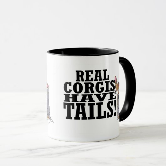 実質のコーギーに尾マグがあります マグカップ (正面右)