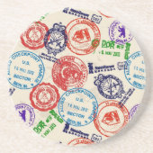 実質のスタンプとの質 コースター (正面)