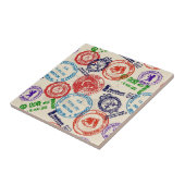 実質のスタンプとの質 タイル (側面)