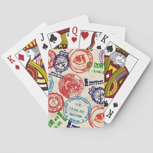 実質のスタンプとの質 トランプ (裏面)