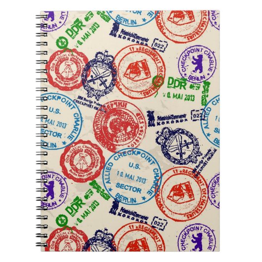 実質のスタンプとの質 ノートブック (正面)