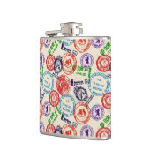 実質のスタンプとの質 フラスク (左)