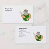 実質のターナーのUseScrapersおもしろいなWoodturningの漫画 名刺 (正面/裏面)