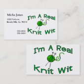 実質のニットのウィット 名刺 (正面/裏面)