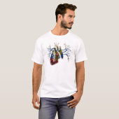 実質のハートのロシアのな旗 Tシャツ (正面フル)