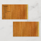 実質のビルマ人のPadaukのベニヤのWoodgrain 名刺 (正面/裏面)