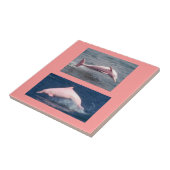 実質のピンクのイルカのタイル タイル (側面)