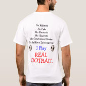 実質のフットボール Tシャツ (裏面)