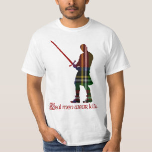 実質のメンズウェアのキルトの王室のなステュワートのスコットランド人 Tシャツ