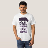 実質のユニコーンにカーブがあります Tシャツ (正面フル)