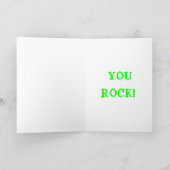 実質のロッカーの挨拶状へのハッピーバースデー! カード (内部)