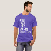 実質の人だけカウンセラーと結婚します Tシャツ (正面フル)