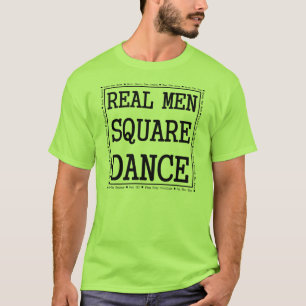 実質の人のスクエアダンス Tシャツ