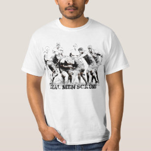 実質の人のスクラム! Tシャツ