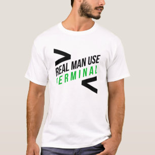 実質の人の使用ターミナル Tシャツ