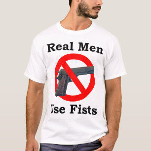 実質の人の使用握りこぶし Tシャツ