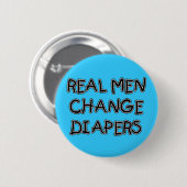実質の人の変更のおむつのTシャツおよびギフト 缶バッジ (正面&裏面)