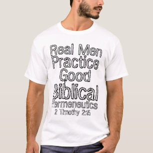 実質の人の練習のよい聖書の解釈学 Tシャツ
