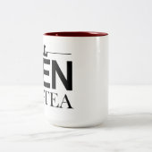 実質の人の飲み物の茶 ツートーンマグカップ (中央)