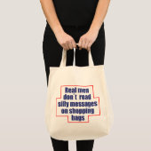 "実質の人のdon´t読みました買い物袋のメッセージを"は トートバッグ (正面(商品))