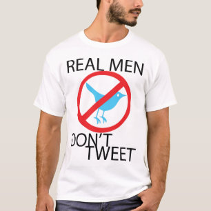 実質の人はさえずりません Tシャツ
