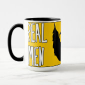 実質の人はひげを持っています マグカップ (左)