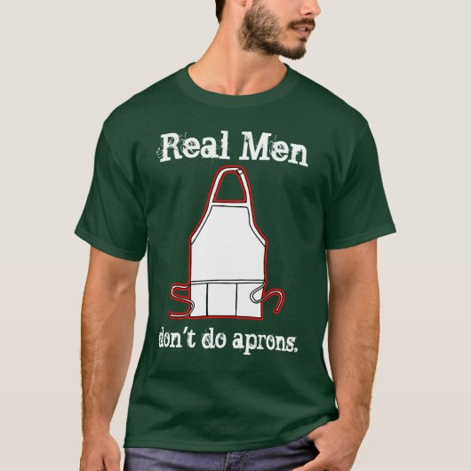 実質の人はエプロンをしません! Tシャツ (正面)