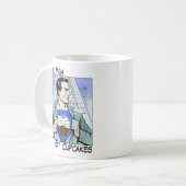 実質の人はカップケーキのマグを食べます コーヒーマグカップ (正面左)