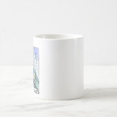 実質の人はカップケーキのマグを食べます コーヒーマグカップ (中央)