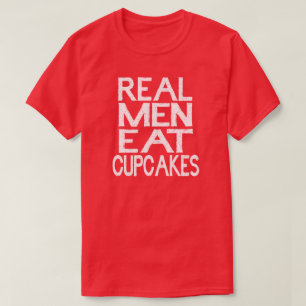 実質の人はカップケーキのTシャツを食べます Tシャツ