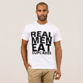 実質の人はカップケーキのTシャツを食べます Tシャツ (正面フル)