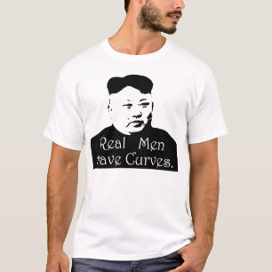実質の人はカーブを持っています Tシャツ