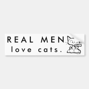 実質の人はクリスDesatoffによって猫のステッカー#2を愛します バンパーステッカー