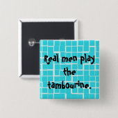 実質の人はタンブリンボタンを遊びます 缶バッジ (正面&裏面)