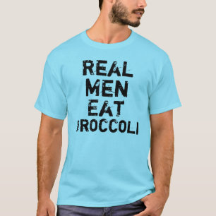 実質の人はブロッコリーを食べます Tシャツ