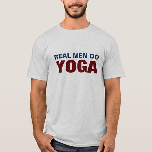 実質の人はヨガをします Tシャツ (正面)