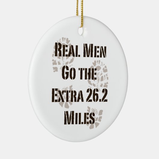 実質の人は余分26.2マイルのオーナメント行きます セラミックオーナメント (右)