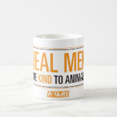 実質の人は動物のマグに親切です コーヒーマグカップ (中央)