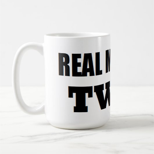 実質の人は双生児にベビーのお父さんを新しい父します コーヒーマグカップ (左)