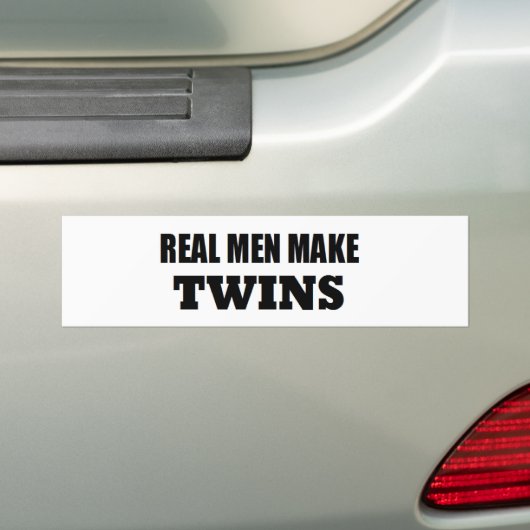 実質の人は双生児にベビーのお父さんを新しい父します バンパーステッカー (車上)