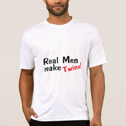 実質の人は双生児を作ります Tシャツ (正面)
