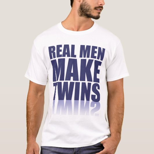 実質の人は双生児を作ります Tシャツ (正面)