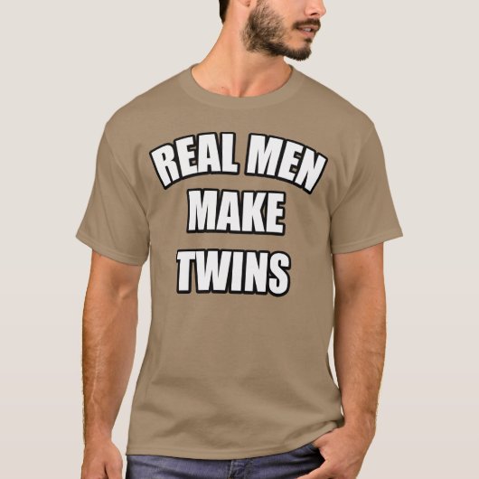 実質の人は双生児を作ります Tシャツ (正面)