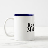 実質の人は双生児を(b)作ります ツートーンマグカップ (左)