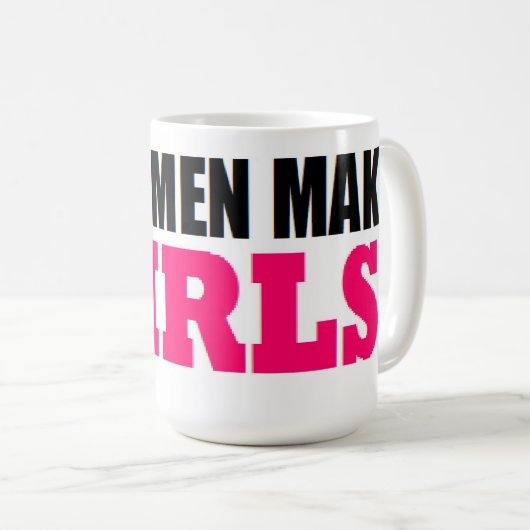 実質の人は女の子にベビーのお父さんを新しい父します コーヒーマグカップ (正面右)