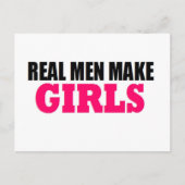 実質の人は女の子にベビーのお父さんを新しい父します ポストカード (正面)