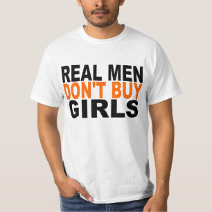 実質の人は女の子を買いません Tシャツ